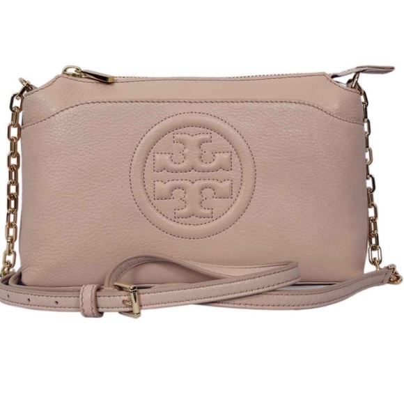🚫Tory Burch Bombe Chain Crossbody In Light Oak - Picture 6 of 8